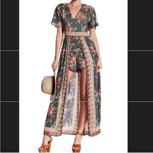 Cute floral romper dress